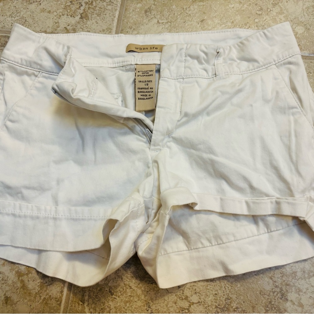 Women's White Shorts